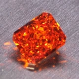 Прямоугольный оранжевый драгоценный камень для кольца, кольцо, подвеска, с драгоценным камнем, легкий роскошный стиль