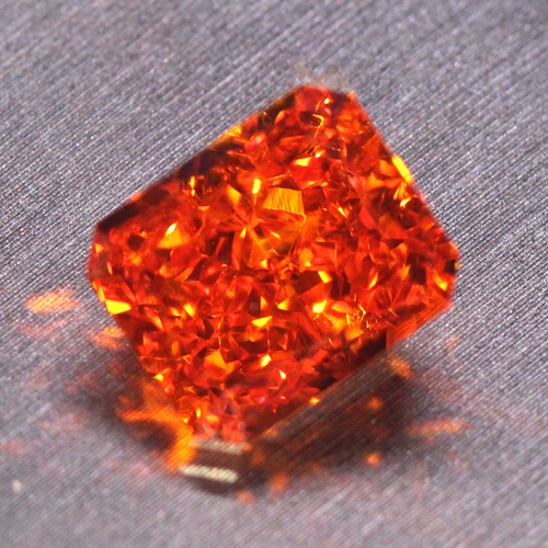 Прямоугольный оранжевый драгоценный камень для кольца, кольцо, подвеска, с драгоценным камнем, легкий роскошный стиль