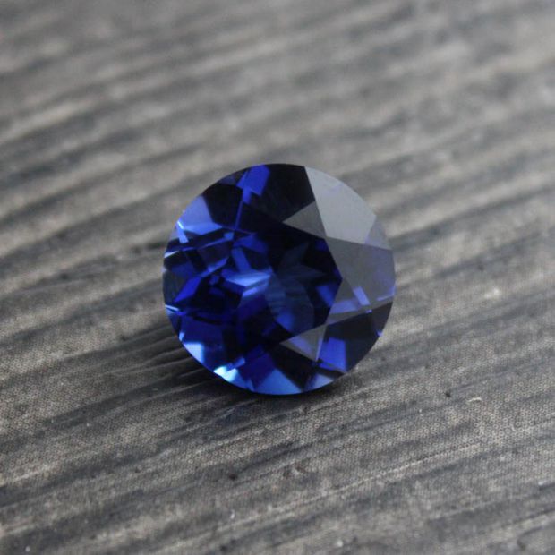 Mặt tròn bằng đá Tanzania Tanzania Mặt đá 5a Nam và nữ Sapphire Bột đá nguyên chất tan chảy Nhập khẩu màu xanh Tanzania Không màu dát - Nhẫn nhẫn kim cương tự nhiên