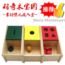 Montessori Early Childhood teaching aids IC class NIDO class Hand-eye coordination Shape matching Cognitive toy Wooden