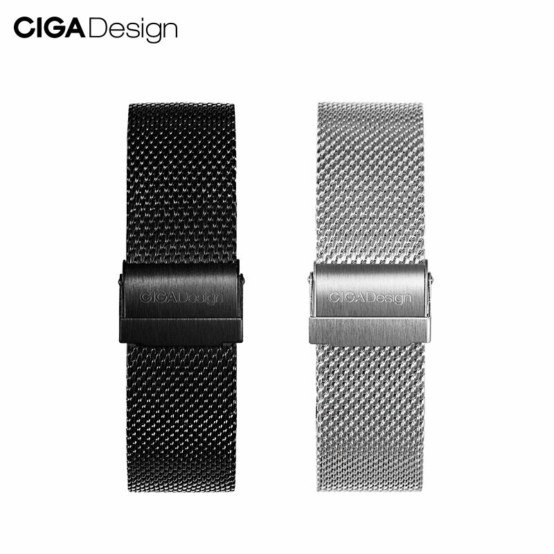 CIGA Design seal Jia mechanical watch 22mm original metal fine steel woven mesh strap