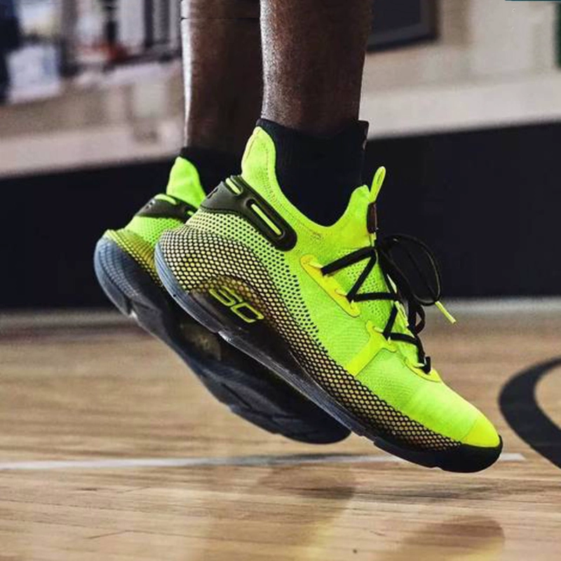 Giày bóng rổ nữ Under Armour Curry 6 Curry 6 gs đen trắng 3020612 3020415 - Giày bóng rổ