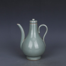 Song Dynasty Longquan kiln pink green glaze pot antique porcelain folk collectibles household old objects second-hand unearthed ornaments