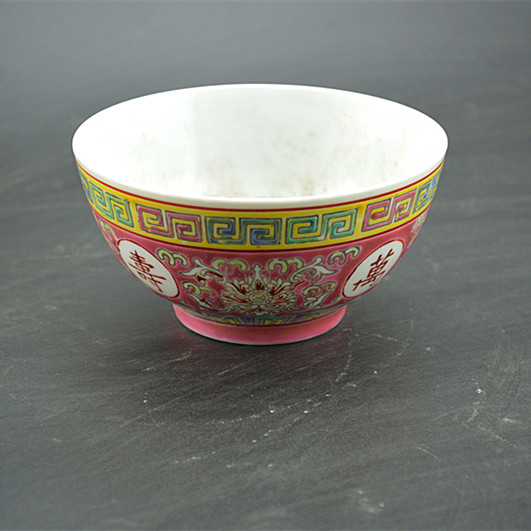 Jingdezhen Ceramic Wanshou No Xinjiang Tea Bowl Top  Porcelain Factory 80s Factory Goods Home Goods Old Goods Porcelain Collection-Taobao