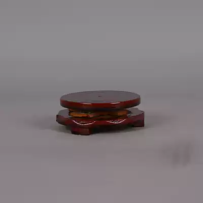 Wood round rotating base