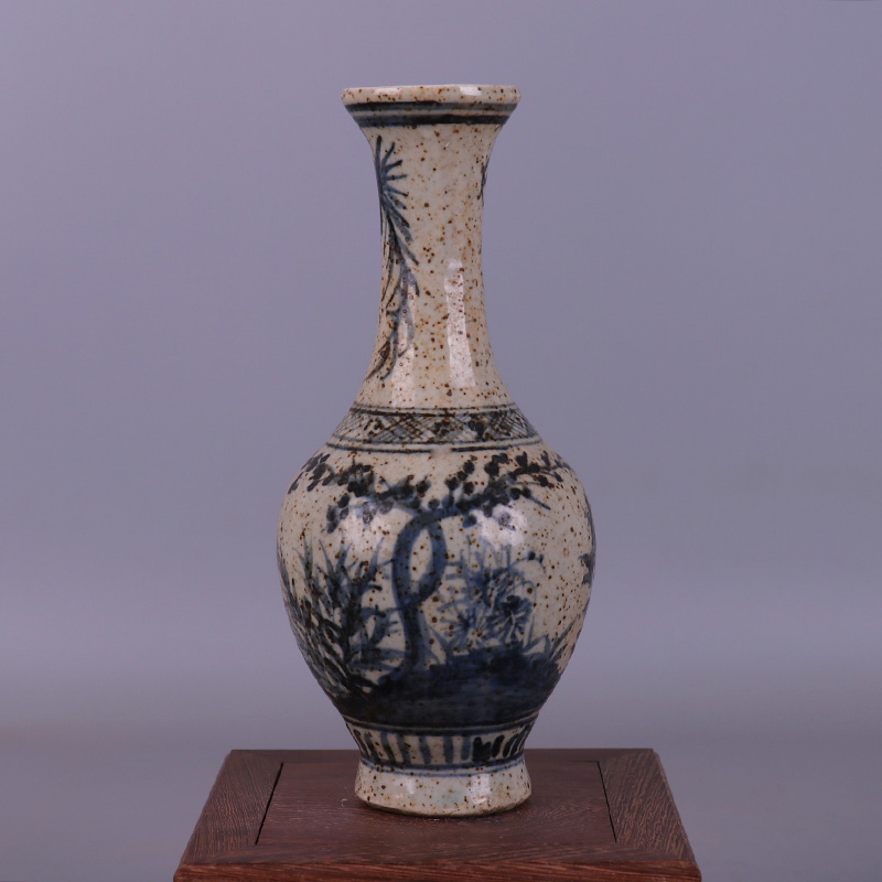 Minqing Flower Chrysanthemum Flower Vase Antique Ancient Play made of old antique porcelain collection All-handmade old goods Pendulum Pieces