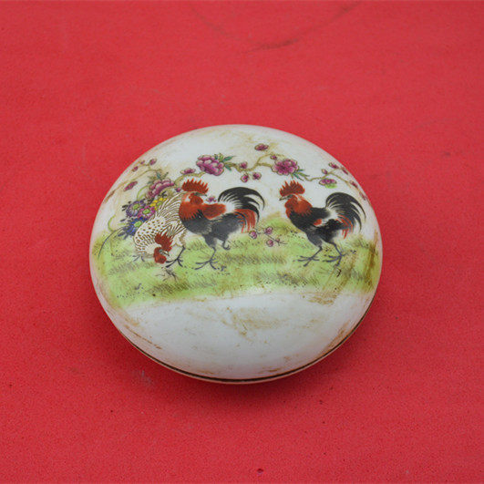 Jingdezhen antique porcelain pink flowers Three public photos Pearl box Grease Box Old Goods Jingdezhen antique Antique Ceramics Collection-Taobao