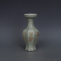 Песня Guan Kilo Open Let Gled Glazed Glawn Glaed Glak Mouth Vase Vase Imitation Старинный фарфор для игры Dong Collection goods Old
