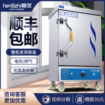 Hengzhi rice steaming machine steaming rice cabinet commercial gas canteen steaming truck 220V electric steaming box household small fully automatic