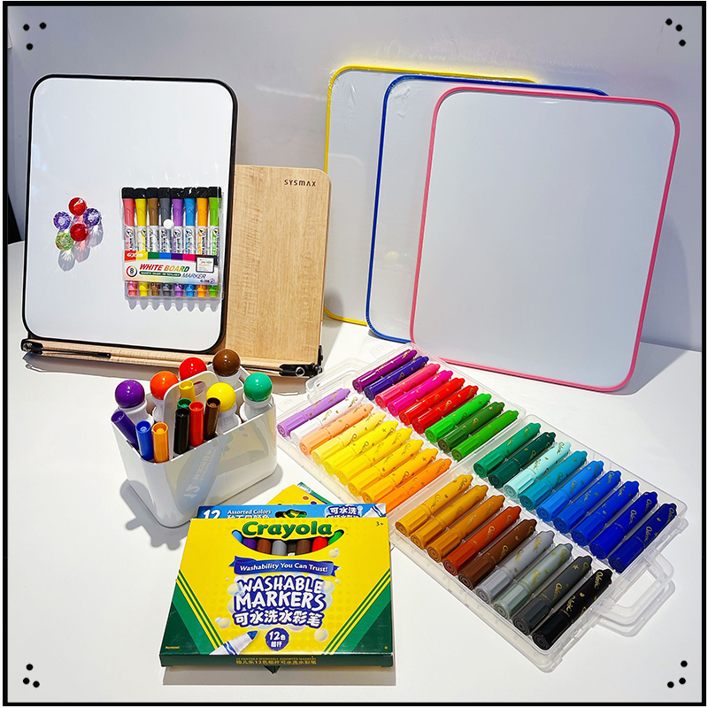 Desktop stationery erasable magnetic whiteboard reading stand Rainbow magnetic diamond early education teaching aid set