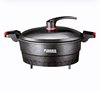 Mette Deffey Non-Stick Electric Frying Pan, Multifunctional All-In-One Micro-Pressure Cooker, Marble Stone Steaming and Cooking Pot, Similar to Kuaishou Model