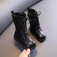 Martens, демисезонные утепленные высокие сапоги для раннего возраста для девочек в английском стиле, стиль «принцесса», 2-3 лет