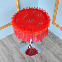 Round table mask table diameter cm cloth art dust cover minimalist modern gorgeous red pure table cloth cover set to do