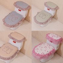 Lace fabric special toilet pad toilet pad universal seat cover three-piece set seat cover custom