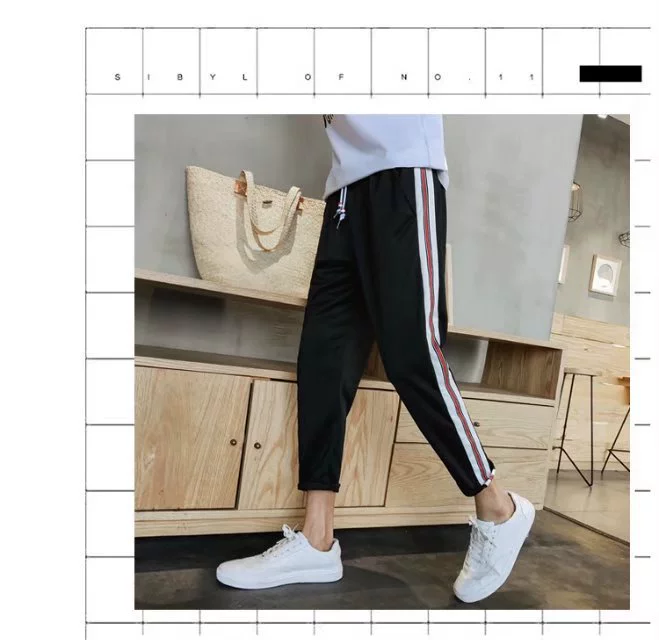 Mùa hè 2019 quần âu nam quần lửng công sở chống mặc và bẩn công nhân giá rẻ làm việc để làm việc quần dài mỏng - Quần Harem quần áo thể thao nam