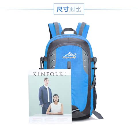 Ba lô ngoài trời chính hãng 35L đi bộ đường dài ngày ba lô giản dị cắm trại không thấm nước túi leo núi cặp chống gù