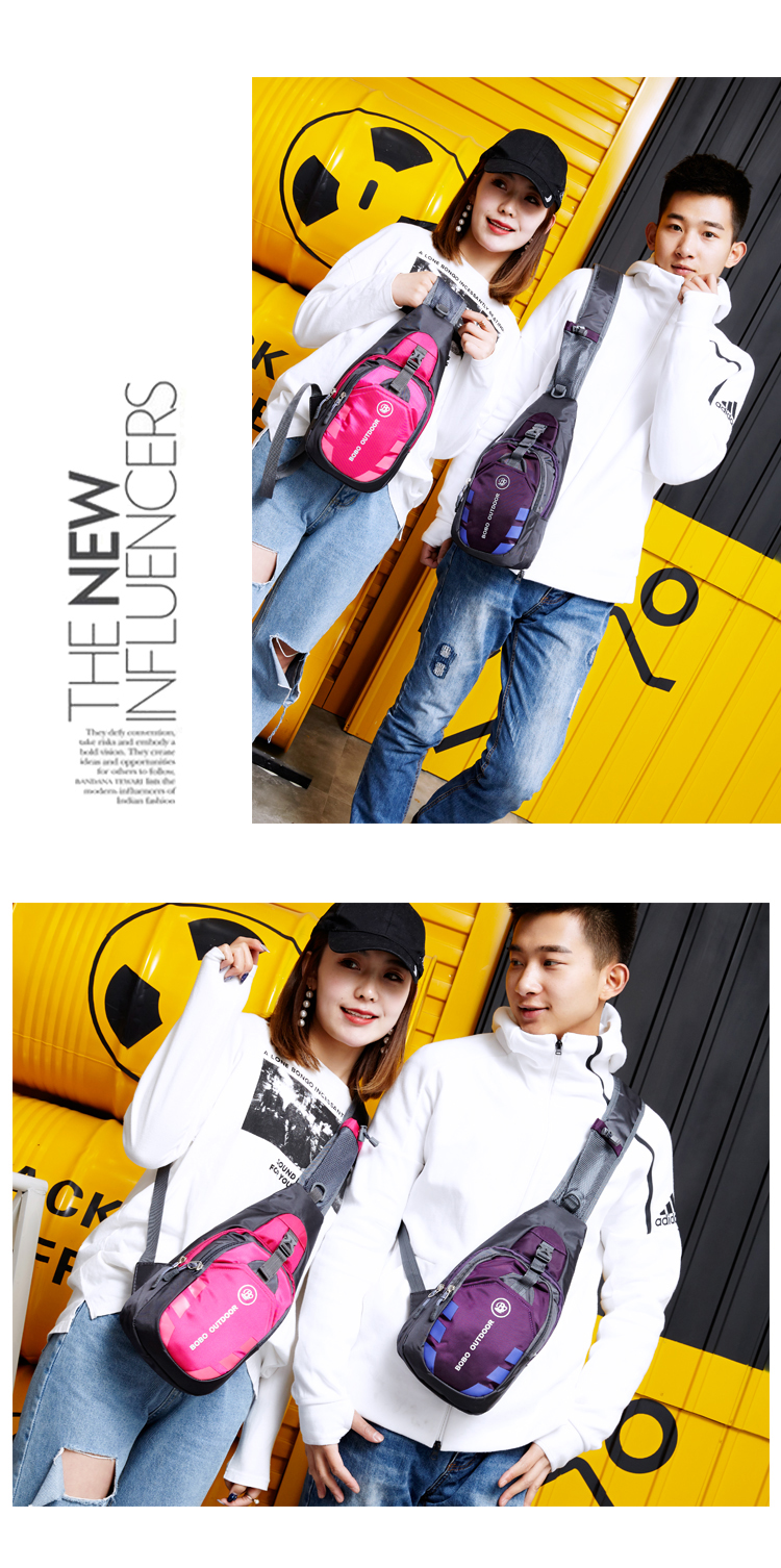 Mới ngoài trời vai túi unisex thể thao du lịch ngực túi ánh sáng không thấm nước sứ giả túi ba lô túi túi đeo chéo 