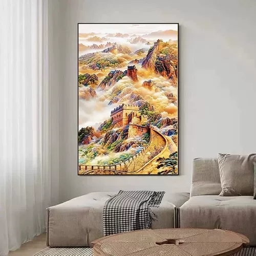 Wanli Great Wall Cross Emelcodery 2024 Новая вышитая версия гостиной версии