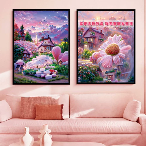 Розовая хижина для спальни, DIY, коллекция 2023, популярно в интернете