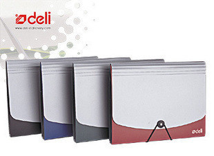 Powerful 5558 multi-card position bag Frisbee buckle two-color file bag 12-grid multi-card position bag
