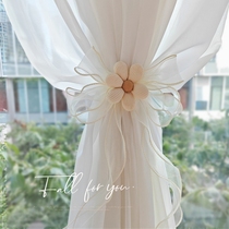 Curtain binding belt curtain buckle gauze curtain drawstring tie curtain accessories lace bow creative tie rope tie