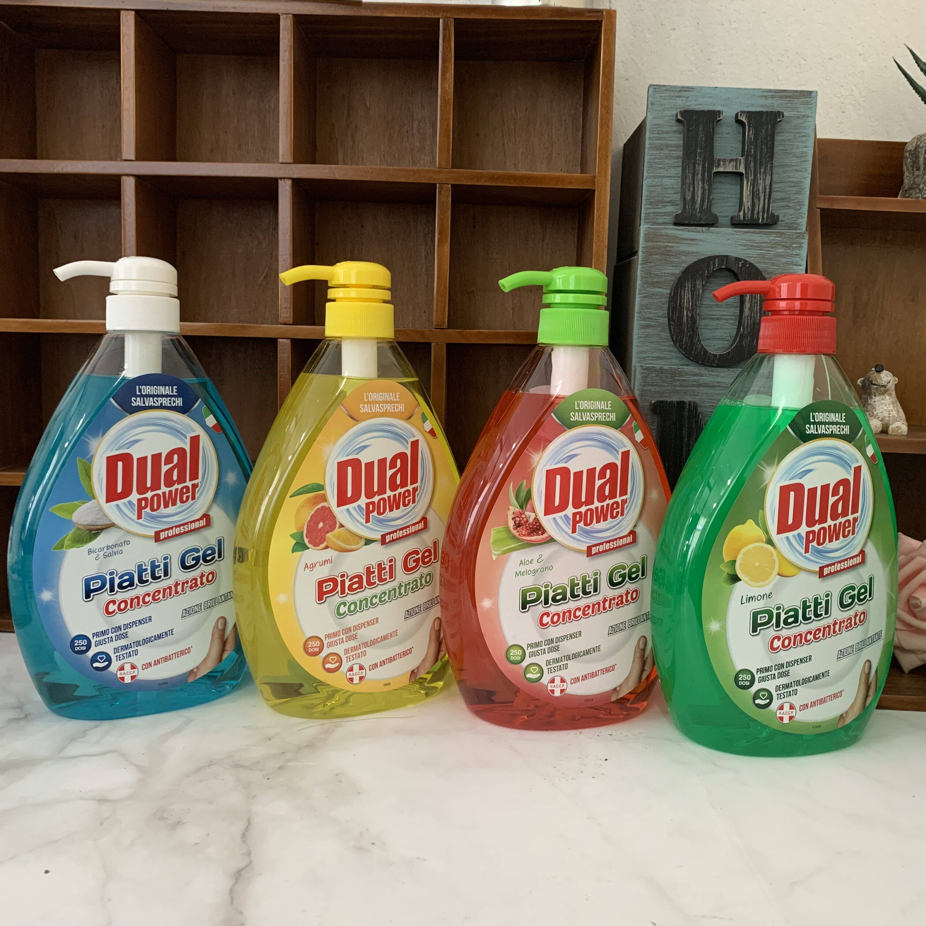 Italian import Dual Power ultra-concentrated dishwashing liquid fruit fragrant wash with no injure 1000ml