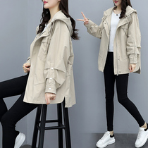 Hong Kong 2019 popular female Korean version of the new small windbreaker student autumn thin large size coat women's clothing