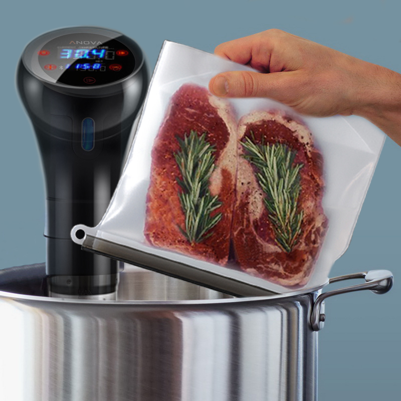 Low temperature slow cooking machine special vacuum silicone bag freshness sealing high temperature cooking food grade 1500ML