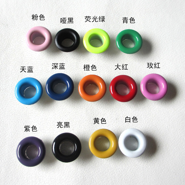 8mm-10mm color corn button diy shoe eye button air eye button bag decoration clothes buckle hollow rivet air eye