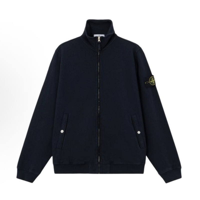 Stone Island Stone Island 26 Spring/Summer Stand Collar Zipper Sweatshirt Jacket Men's Navy Blue