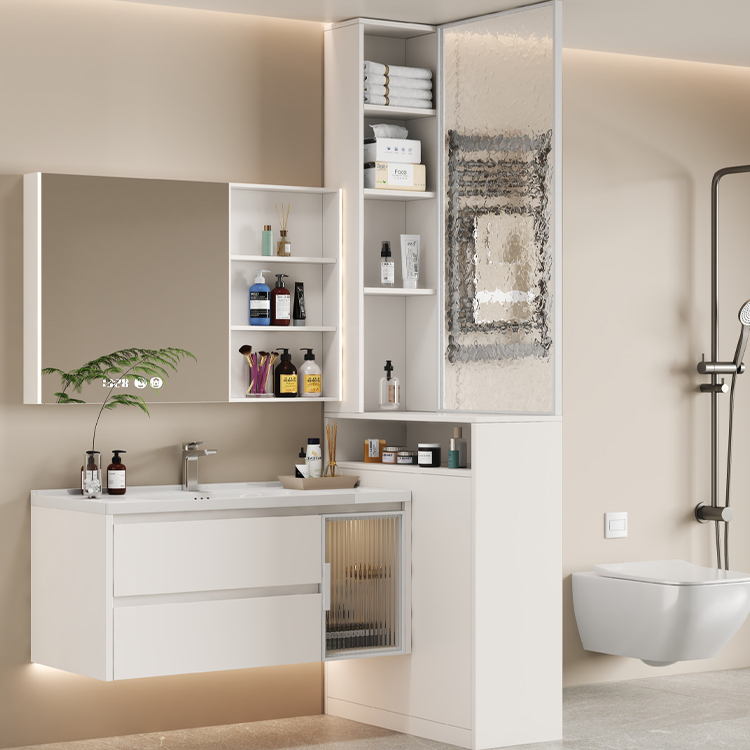 Honeycomb Aluminum Alloy Bathroom Cabinet with Dry and Wet Separation, Sink Side Cabinet, Gap Cabinet, Narrow Cabinet, Storage Cabinet, Organizer Cabinet