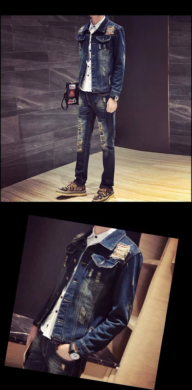 Thanh niên mùa thu đông Nhật Bản áo khoác denim nam Nhật Bản phiên bản Hàn Quốc của áo khoác sinh viên tự tu theo xu hướng áo sơ mi nam