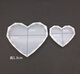 Pha lê Epoxy Tình yêu Kim cương Hình Bàn Khuôn Khuôn Hương Hương Silicone Mở rộng Đá Gương Handmade Trang trí Thạch cao Trang trí Khuôn - Tự làm khuôn nướng khuon banh khot Tự làm khuôn nướng