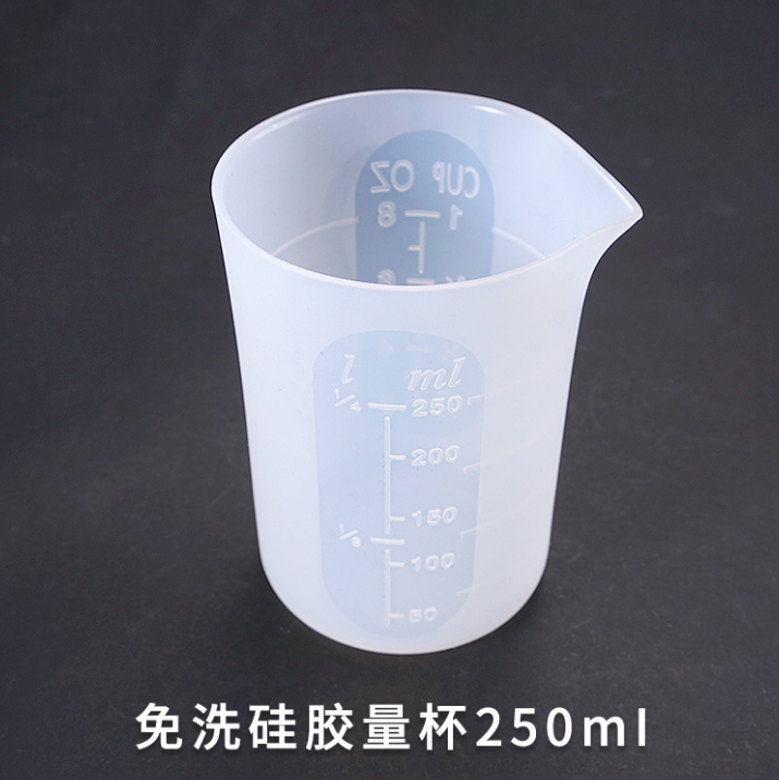 Crystal glue silicone measuring cup DIY handmade with scale 100ml new aggravating 250ML ml quantity cup