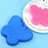 Прозрачная стальная силиконовая плесень формы для одиночной бабочки.