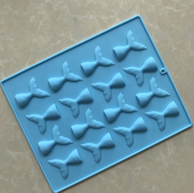 16 thậm chí nàng tiên cá silicone silicone khuôn khuôn sô cô la chèn khuôn bánh trang trí khuôn silicone khuôn - Tự làm khuôn nướng khuôn bánh bao