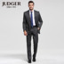 JUDGER Zhuang Ji Dress Up Suit Suit Suit Pinstriped Dress Suit Nam Wool Wool Silk bộ vest nam thời trang Suit phù hợp