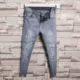 Quần short nam size nhỏ 26 số 27 thời thượng nam thanh niên phong cách Hồng Kông LES đẹp trai T slim jeans - Quần jean