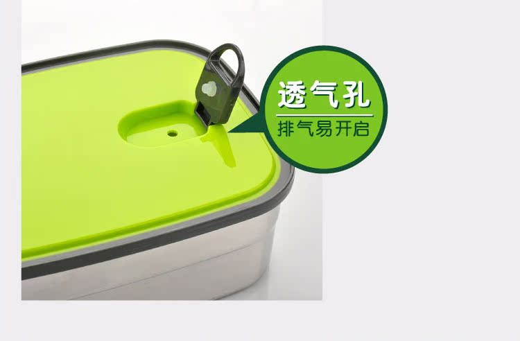 Life Valley con dấu trung bình di động có nắp hộp ăn trưa học sinh hộp ăn trưa hình chữ nhật hộp lưu trữ bằng thép không gỉ hộp ăn trưa - Hộp cơm điện sưởi ấm hộp hâm cơm