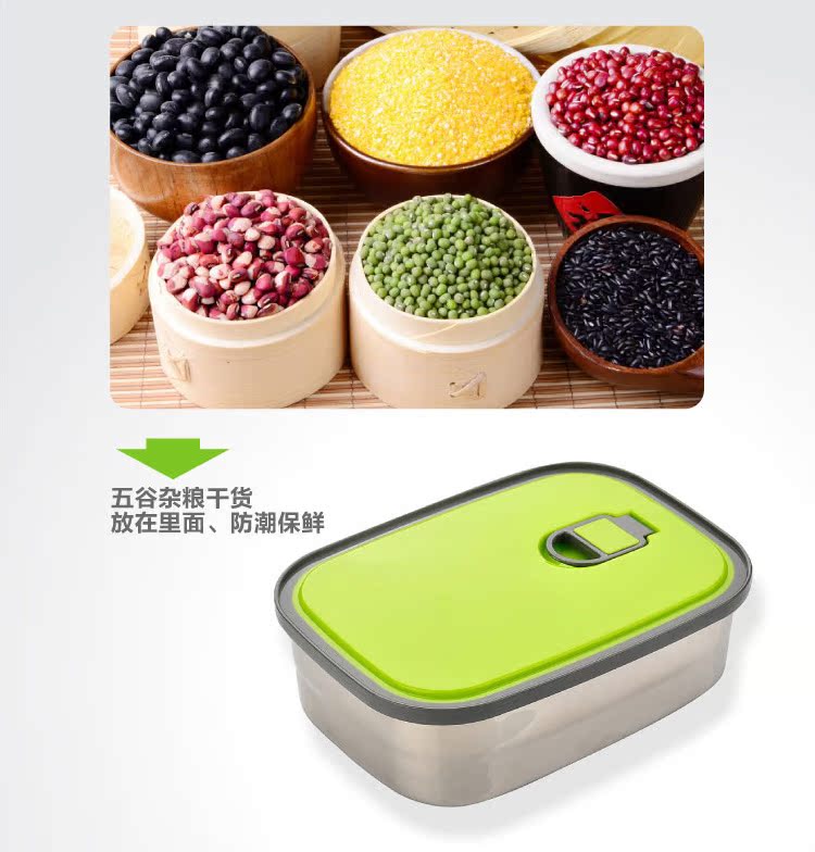 Life Valley con dấu trung bình di động có nắp hộp ăn trưa học sinh hộp ăn trưa hình chữ nhật hộp lưu trữ bằng thép không gỉ hộp ăn trưa - Hộp cơm điện sưởi ấm hộp hâm cơm