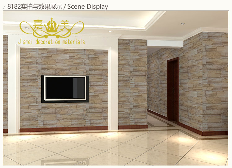 tivi sony 49x7500h Gạch mẫu tự dính hình nền mô phỏng retro hình nền ký túc xá TV nền 3d âm thanh nổi tường dán phim màu không thấm nước - TV tivi sony 55x7500h