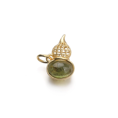 Турмалиновая милая подвеска, аксессуар, S925, серебро 925 пробы