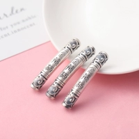 Серебряный браслет, изогнутая трубка с аксессуарами, аксессуар с бусинами ручной работы, 3D, «сделай сам»