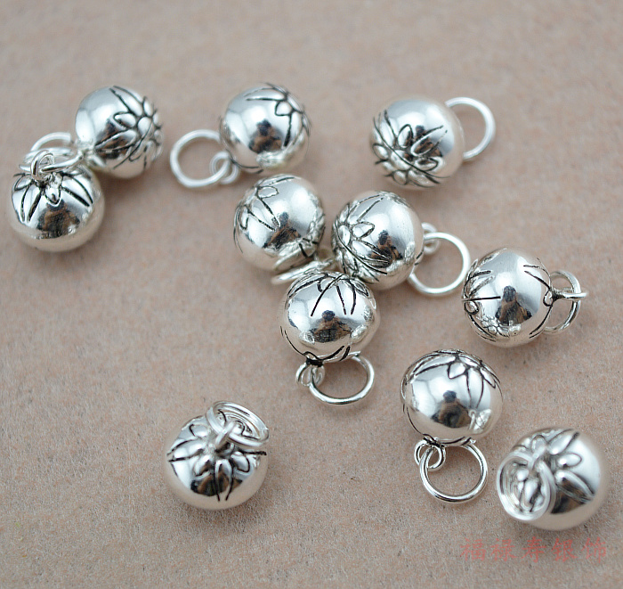 925 sterling bạc Thái bạc phụ kiện trang sức vòng đeo tay vòng chân chuông mặt dây chuyền handmade tự làm đồ trang sức phụ kiện - Vòng chân lắc chân đẹp độc