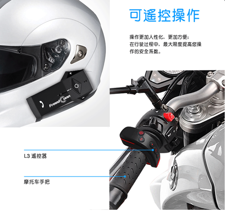 Mũ bảo hiểm xe máy Freedconn Tai nghe Bluetooth tích hợp bộ đàm không dây phía trước và ghế sau với thiết bị cưỡi xe - Xe máy Rider thiết bị găng tay đi xe máy cho nữ
