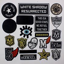 Large Number of sleeves Punctuate Printed Cover Elbows Pocket Clothes Stick signage down Self-sewn cloth Labelling Hot cotton