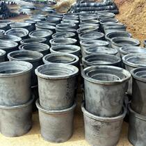 Traditional classic breathable clivia flower pot fleshy flower pot Old-fashioned mud tile pot Large black pottery red pottery handmade mud pot