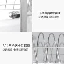 Storage basket hanging wall kitchen shelf bowl tray with lid stainless steel storage home cabinet large turn