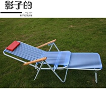 Nylon beach chair folding chair recliner sleeping chair lunch break folding chair recliner lounge lounge chair lounge chair sleeping chair