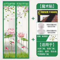 Summer anti-mosquito curtain magnetic screen door yarn curtain Velcro partition magnet self-priming non-perforated anti-mosquito anti-fly